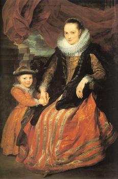 安東尼 凡 戴尅 Portrait of Susanna Fourment and Her Daughter
